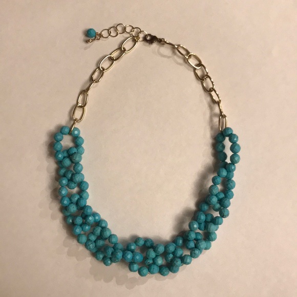 The Preppy Palm Jewelry - Blue Statement Necklace The Preppy Palm Jewelry - Blue Statement Necklace